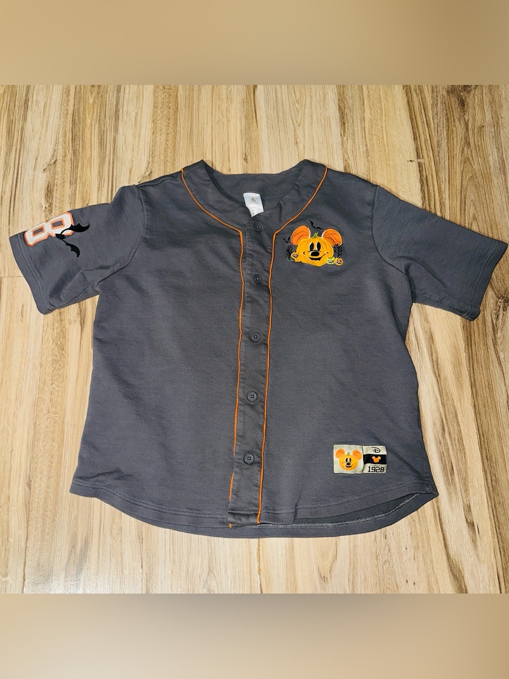 Disney Mickey Mouse and Friends Walt Disney World Halloween Baseball Jersey Shir